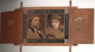 Alma-Tadema, Sir Lawrence Self-Portraits of Lawrence Alma-Tadema and Laura Theresa Epps (mk23)